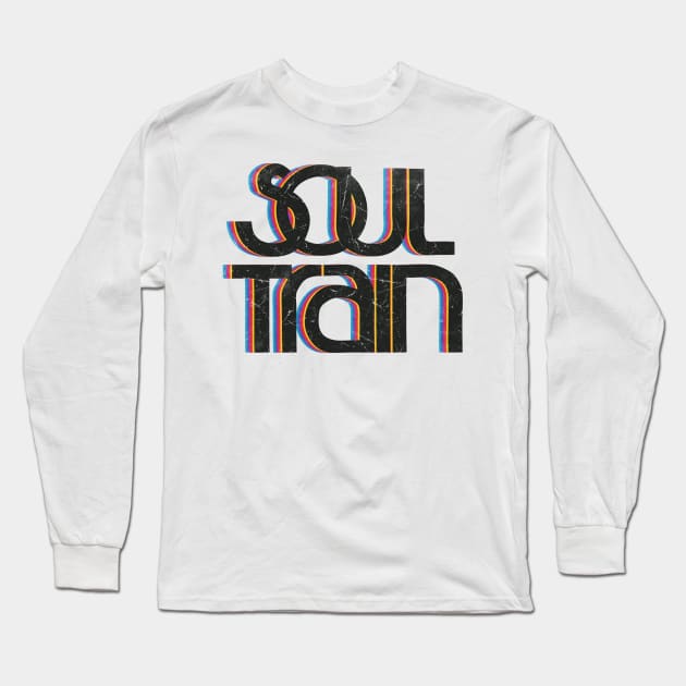 Soul Train Vintage Look Long Sleeve T-Shirt by Equal Design